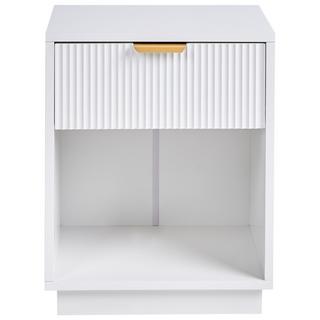 Beliani Comodino 1 cassetto en Fibra a media densità (MDF) Glamour SUMMERVILLE  