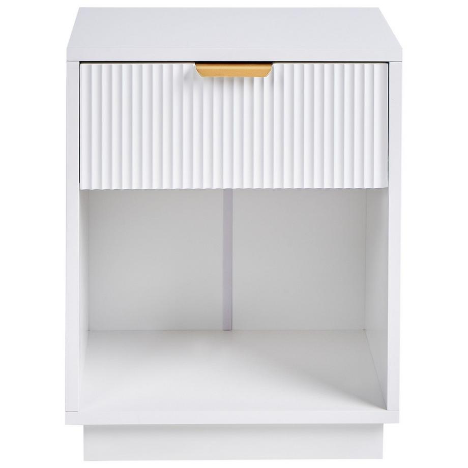 Beliani Comodino 1 cassetto en Fibra a media densità (MDF) Glamour SUMMERVILLE  