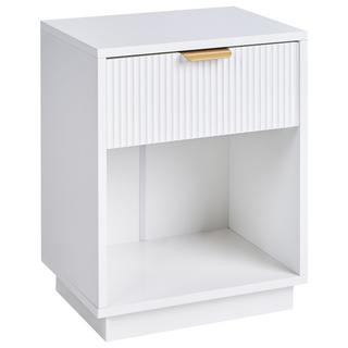 Beliani Comodino 1 cassetto en Fibra a media densità (MDF) Glamour SUMMERVILLE  