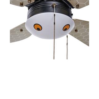 Beliani Ventilatore a soffitto con luce en Ferro Moderno DOLORES  