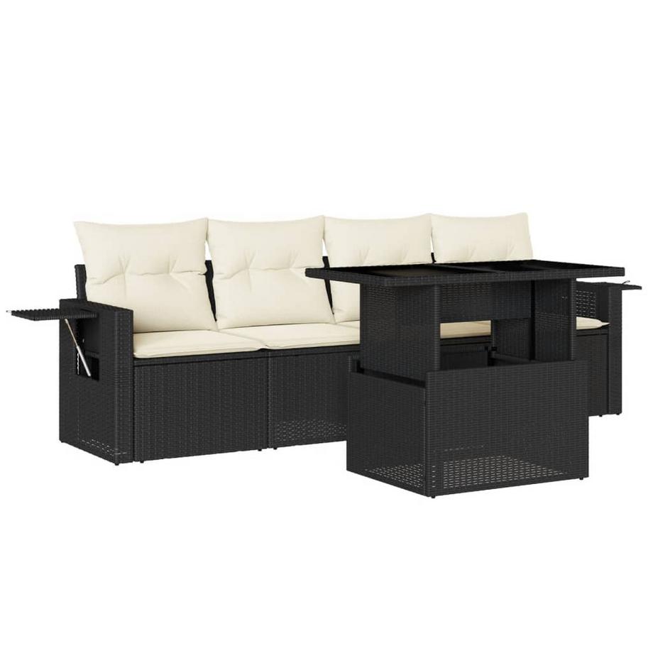 set divano da giardino Polirattan