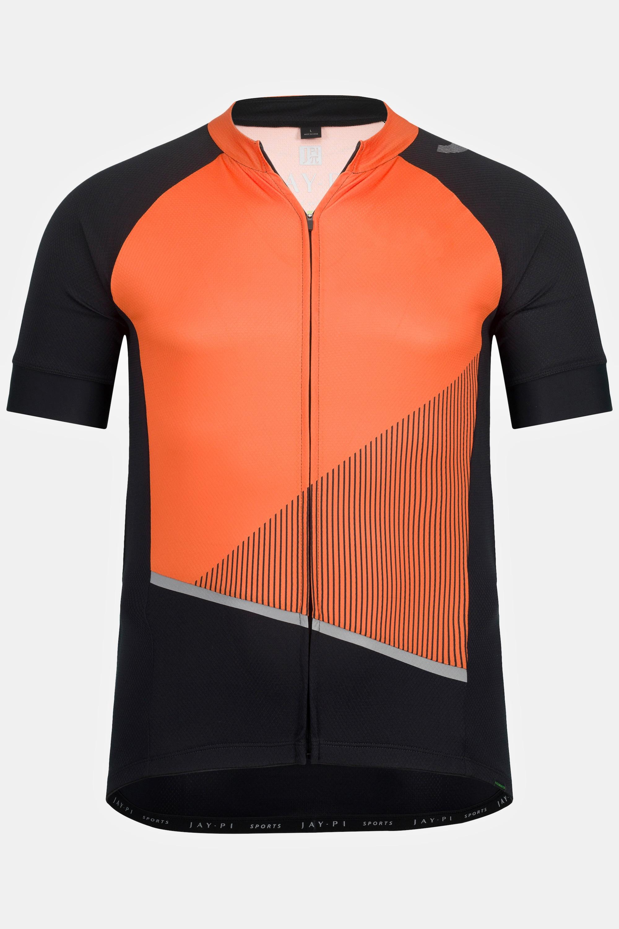 JP1880 Rad-Trikotjacke Stehkragen Halbarm  
