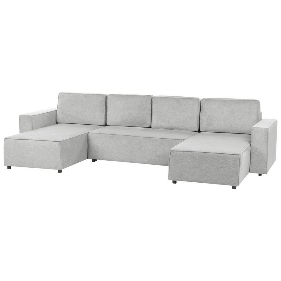 Beliani Canapé en forme de U en Tissu Moderne VATNE  