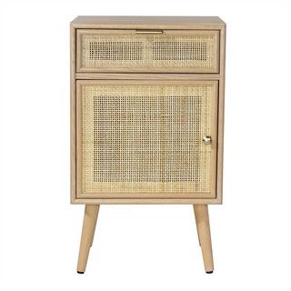 Calicosy Table de chevet avec cannage en rotin naturel - MIYA  