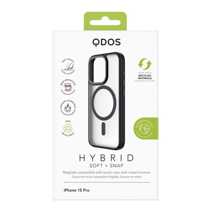 Qdos  Hülle Hybrid Soft, MagSafe iPhone 15 Pro 