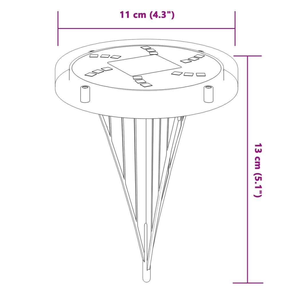 VidaXL Lampe solaire au sol  