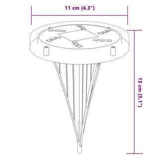 VidaXL Lampe solaire au sol  