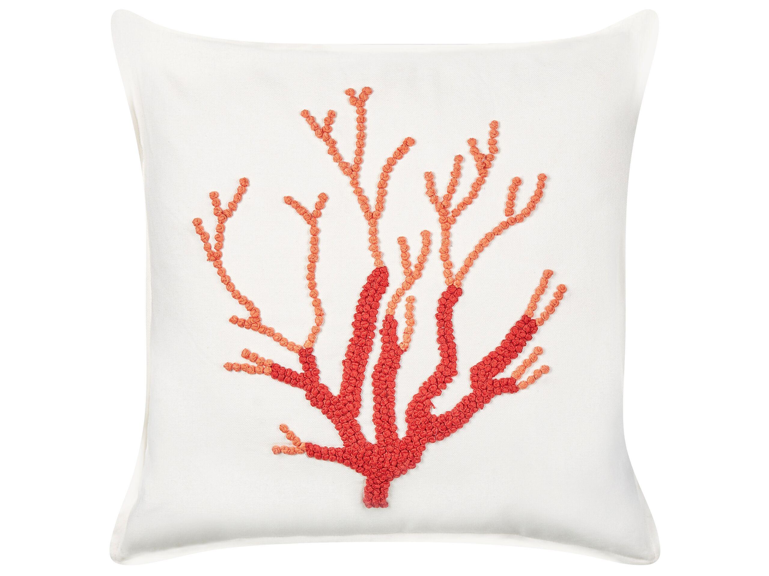 Beliani Coussin en Coton Moderne CORALIUM  