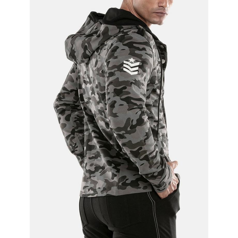 Code22 Langärmelige Cargo Überhemdjacke  