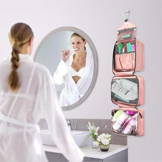 Only-bags.store Kulturtasche zum Aufhängen Faltbare Waschtasche mit Haken  