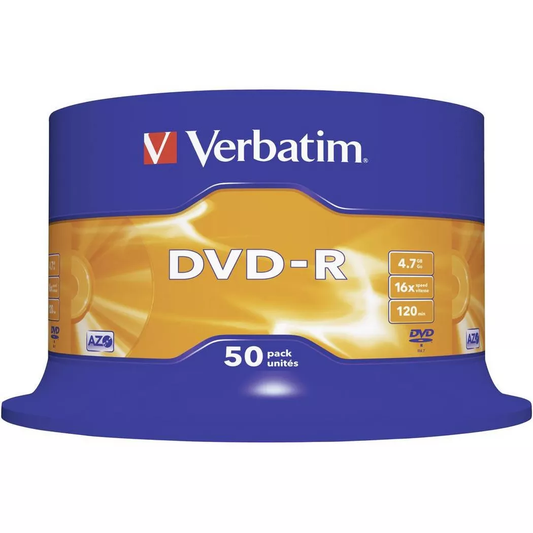 Verbatim 43548 DVD-R vierge 4.7 GB 50 pc(s) tour
