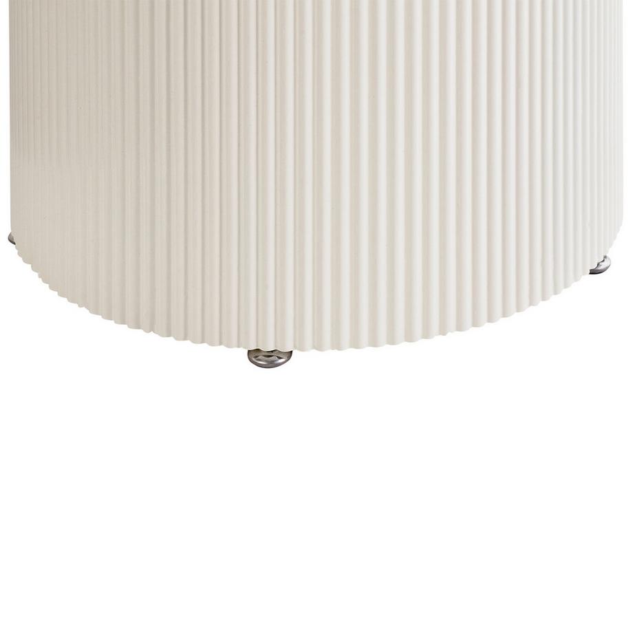 Beliani Couchtisch aus Sinterstein  LEONA  