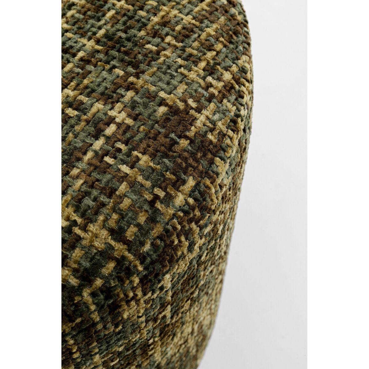 KARE Design Tabouret Berry High argent vert rond 39  