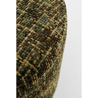 KARE Design Tabouret Berry High argent vert rond 39  