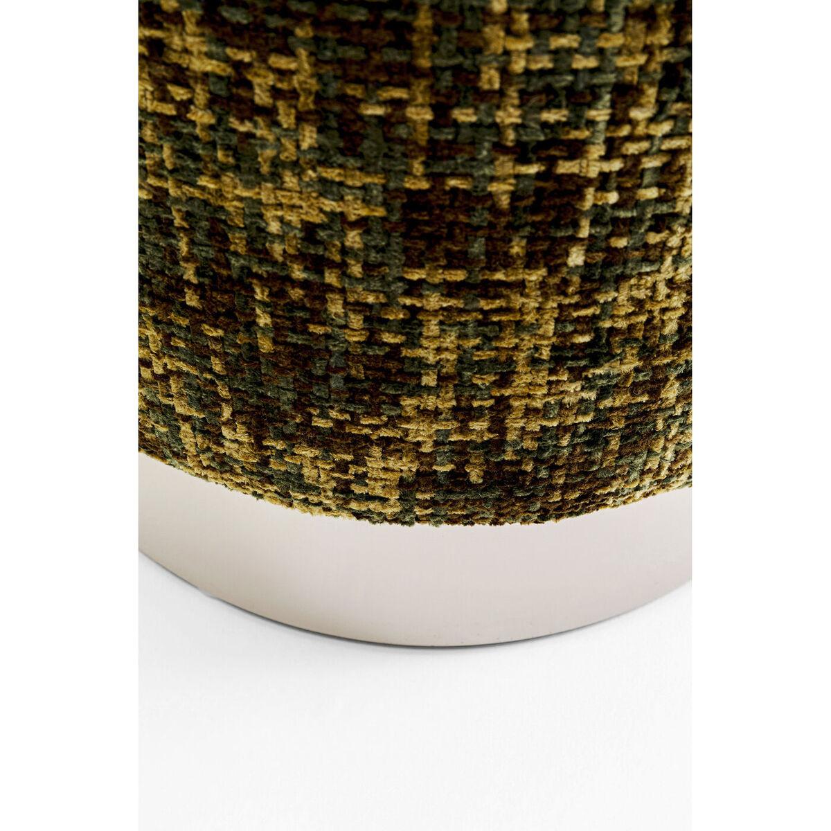 KARE Design Tabouret Berry High argent vert rond 39  