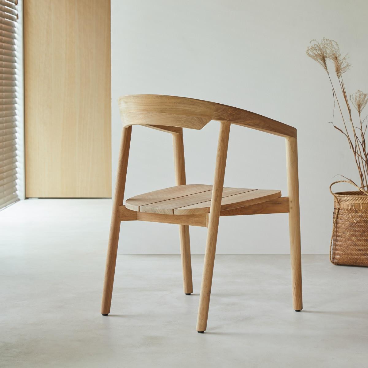 Tikamoon Stuhl aus Teak massiv Francia  