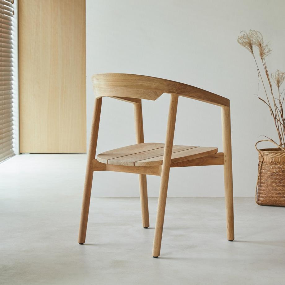 Tikamoon Chaise en teck massif Francia  