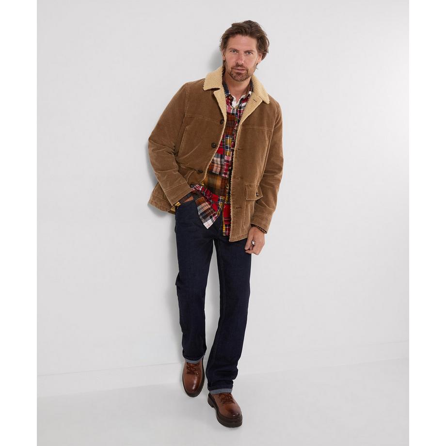 Joe Browns Cappotto Kodiak in Velluto a Coste con Fodera in Pelliccia Sintetica  