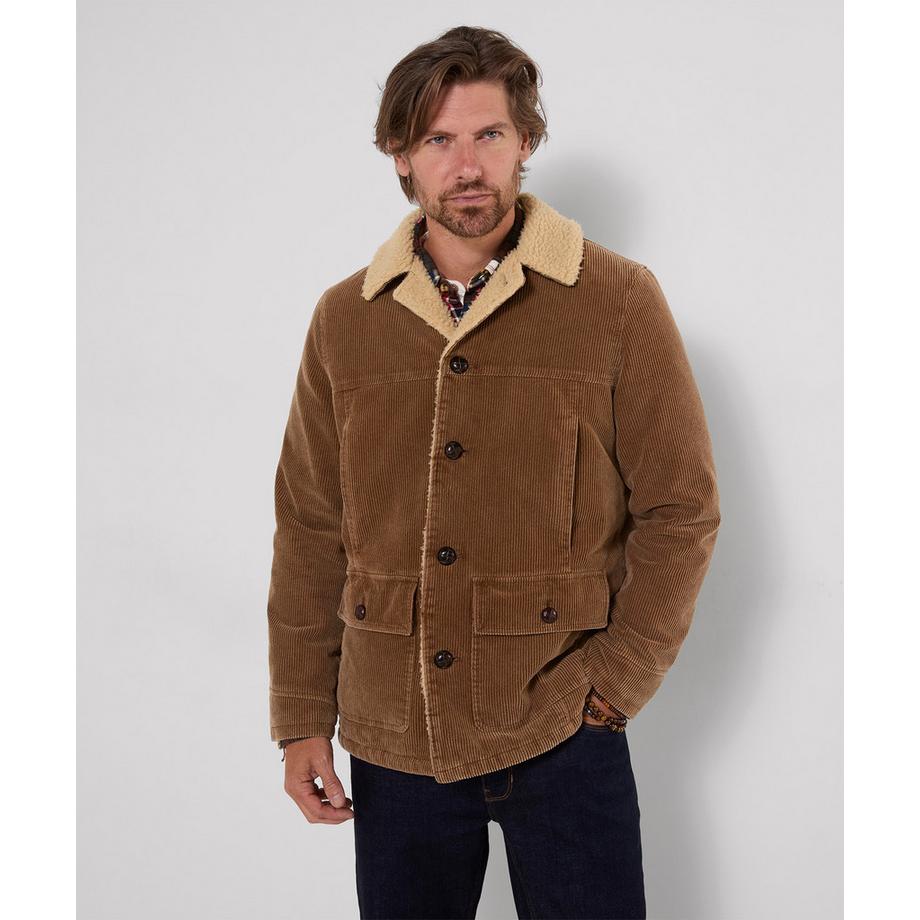 Kodiak Mantel aus Cord und Teddyfell