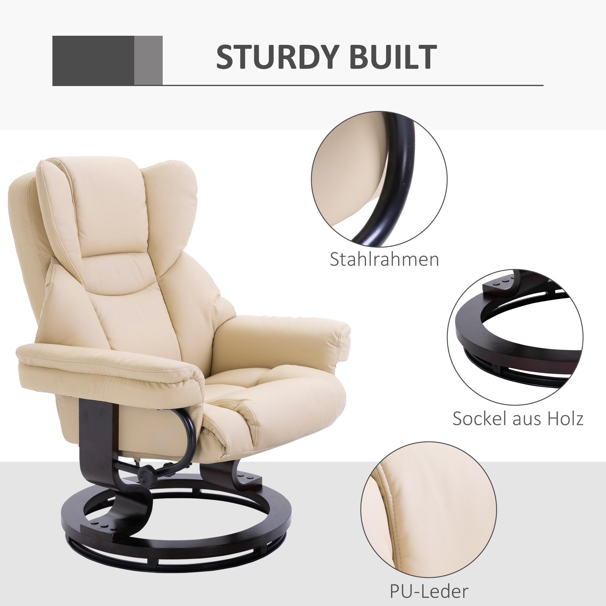 HOMCOM Fauteuil de relaxation  