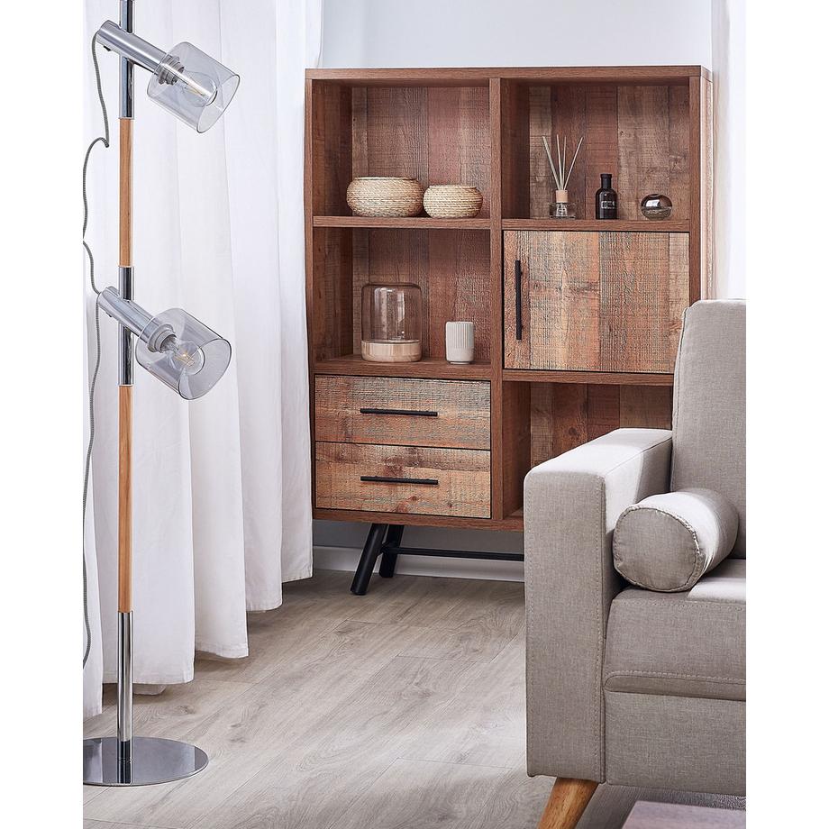 Beliani Regal aus Faserplatte Rustikal ATLANTA  