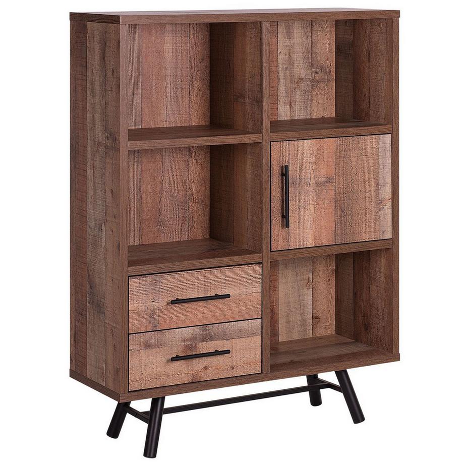 Beliani Regal aus Faserplatte Rustikal ATLANTA  