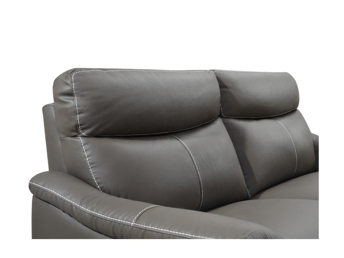 Vente-unique Relaxsofa elektrisch 3Sitzer METRONOMY Leder  