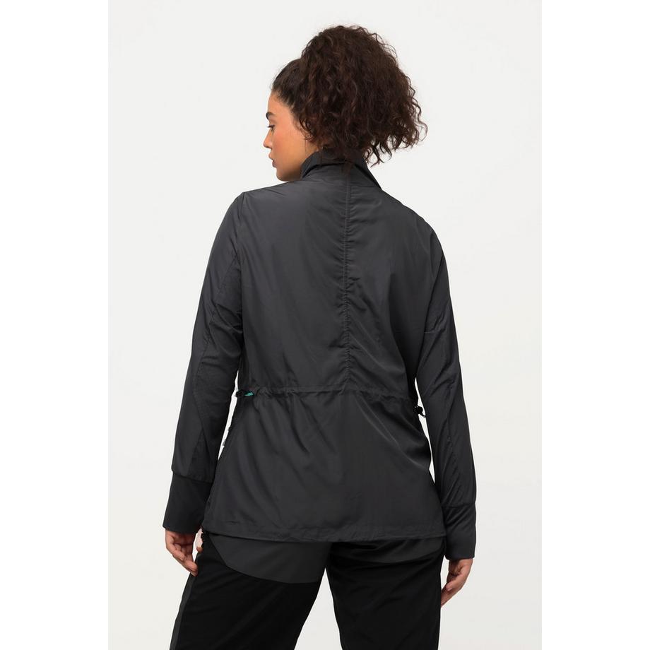 Ulla Popken HYPRAR Leichte Stehkragen Tunnelzug Jacke Recycelt  