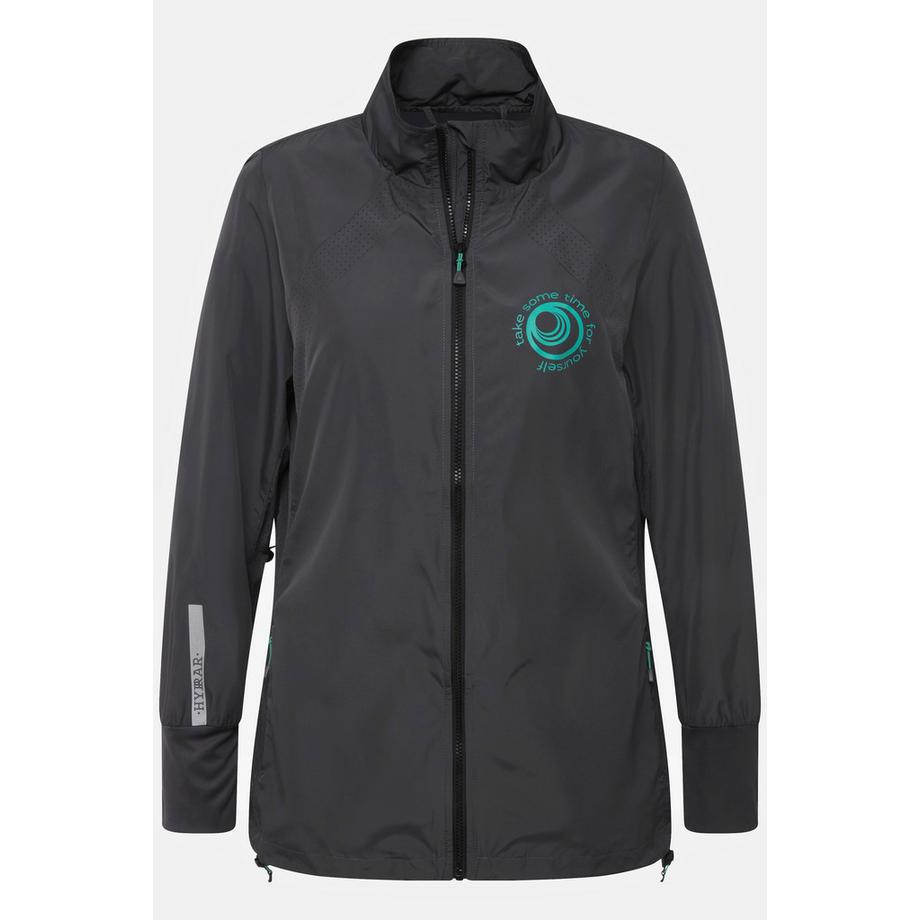 Ulla Popken HYPRAR Leichte Stehkragen Tunnelzug Jacke Recycelt  