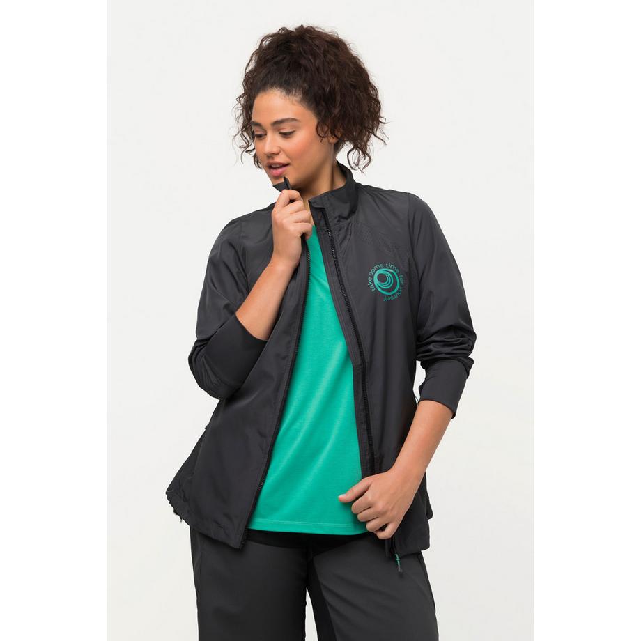 Ulla Popken HYPRAR Leichte Stehkragen Tunnelzug Jacke Recycelt  