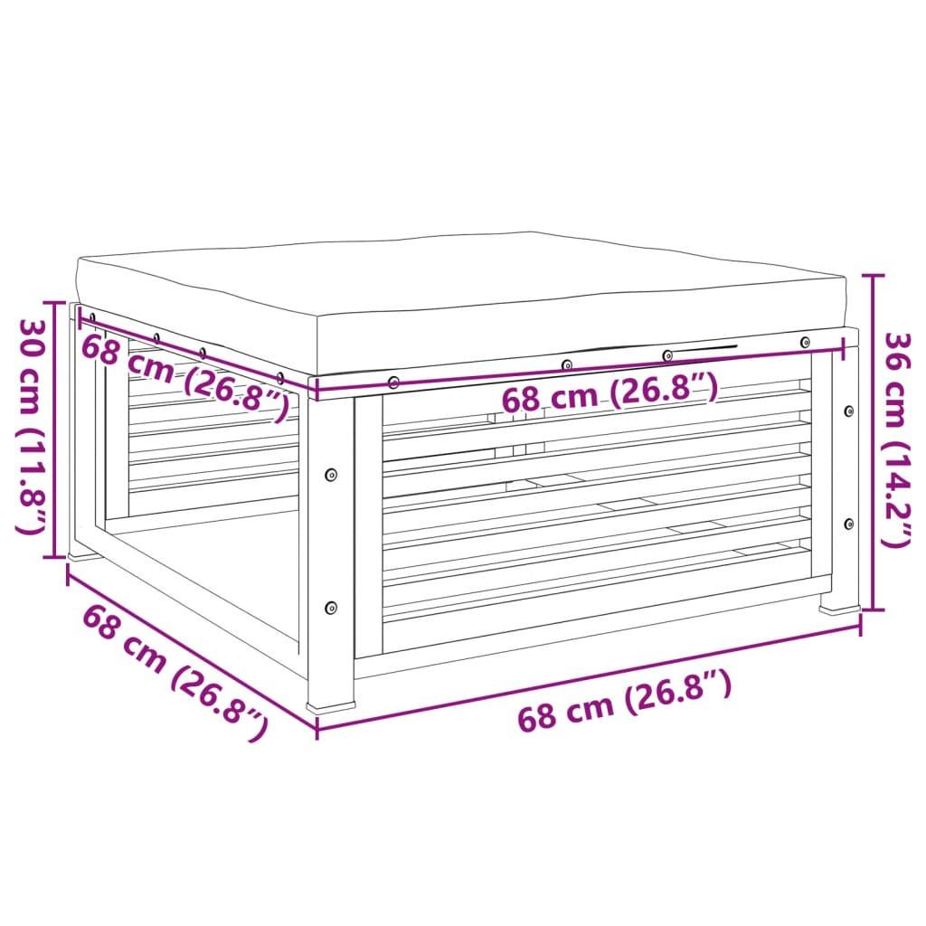 VidaXL Gartenhocker akazienholz  