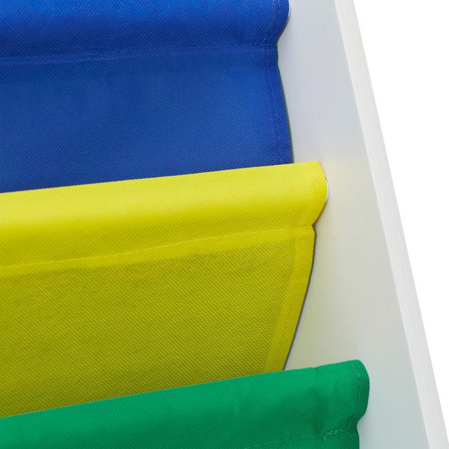 Northio Bücherregal für Kinder mit Stofffach  