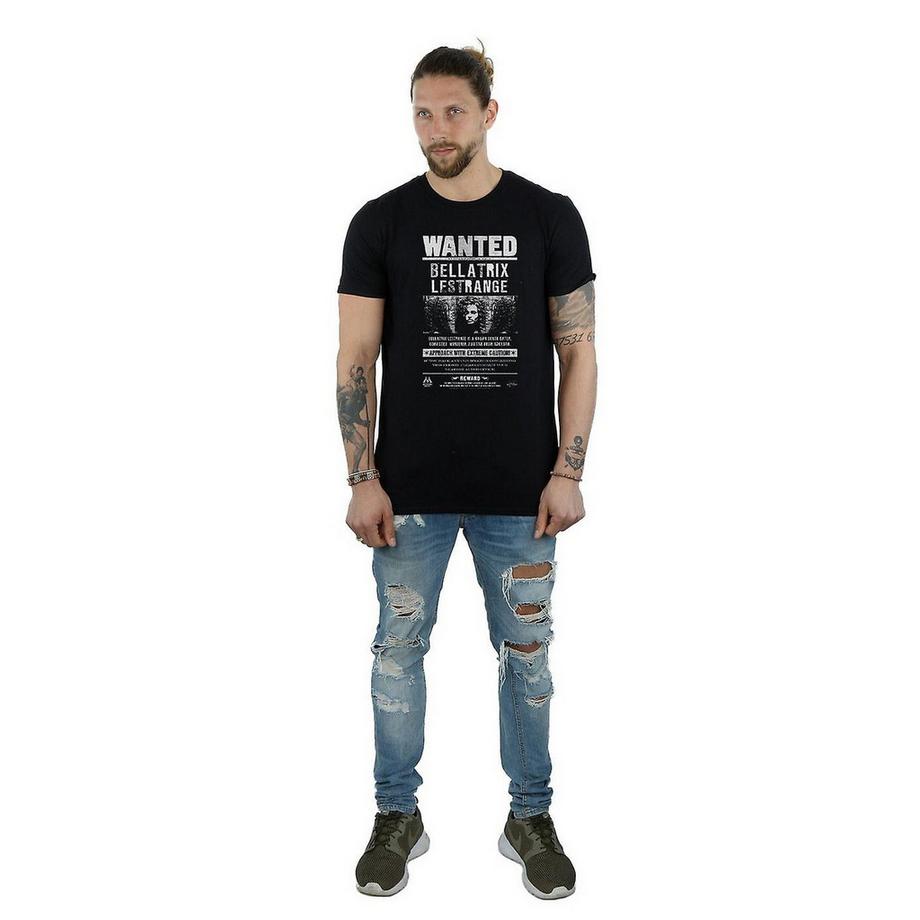 Harry Potter Bellatrix Lestrange Wanted Poster T-Shirt  