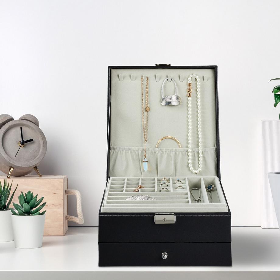 B2X  Schmuckaufbewahrung mit 3 Ebenen 