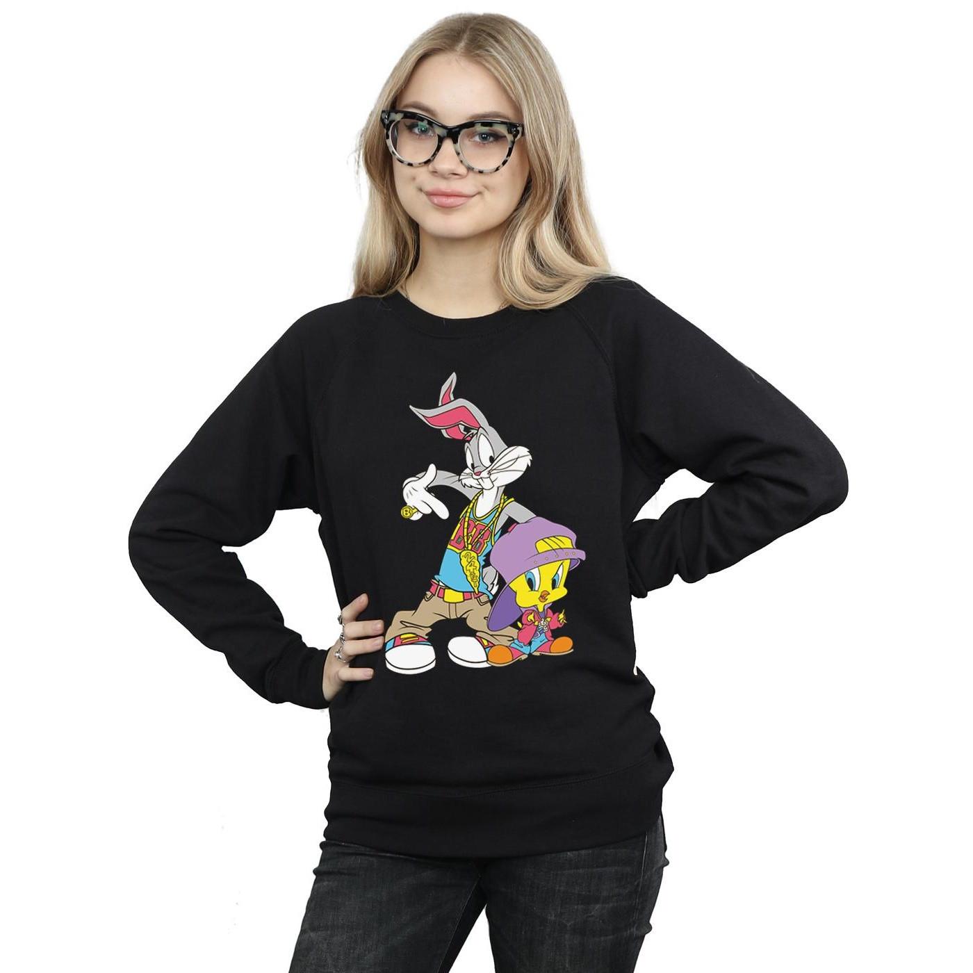 LOONEY TUNES  Sweatshirt Hip Hop Bugs And Tweety 