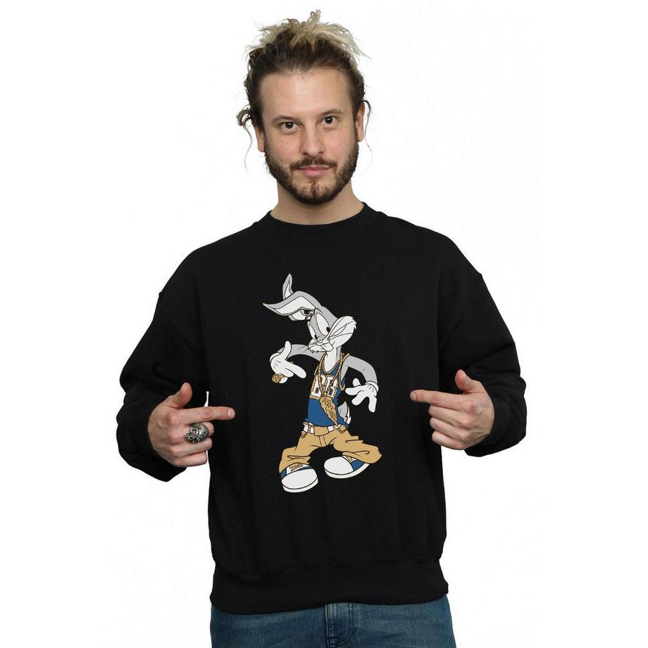 LOONEY TUNES Rapper Bugs Bunny Sweatshirt Imprimé Graphique  