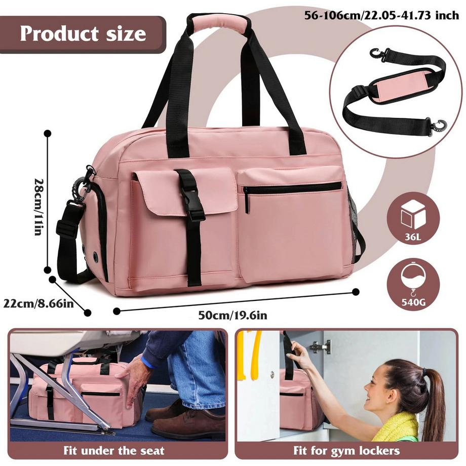 Only-bags.store Sporttasche mit Schuhfach und Belüftung  