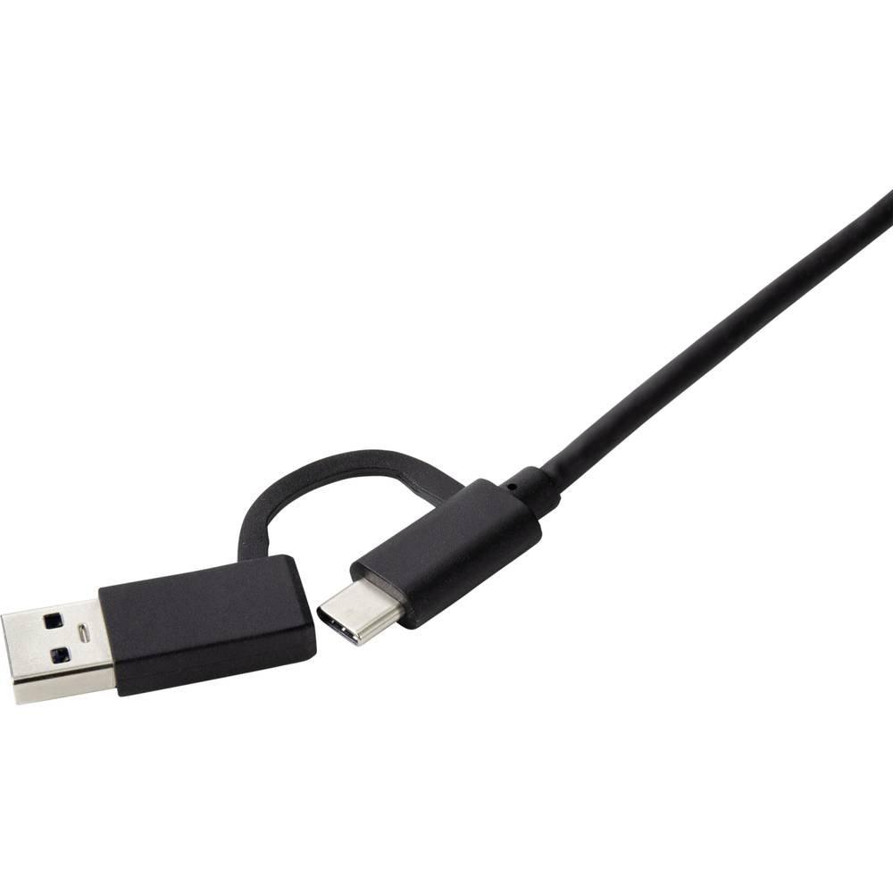 Renkforce  USB-CᵀᴹA 3 auf Doppel HDMI (4KFull HD) Adapter 
