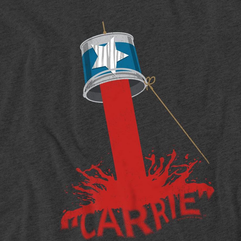 Carrie  Bucket Of Blood T-Shirt, Meliert 
