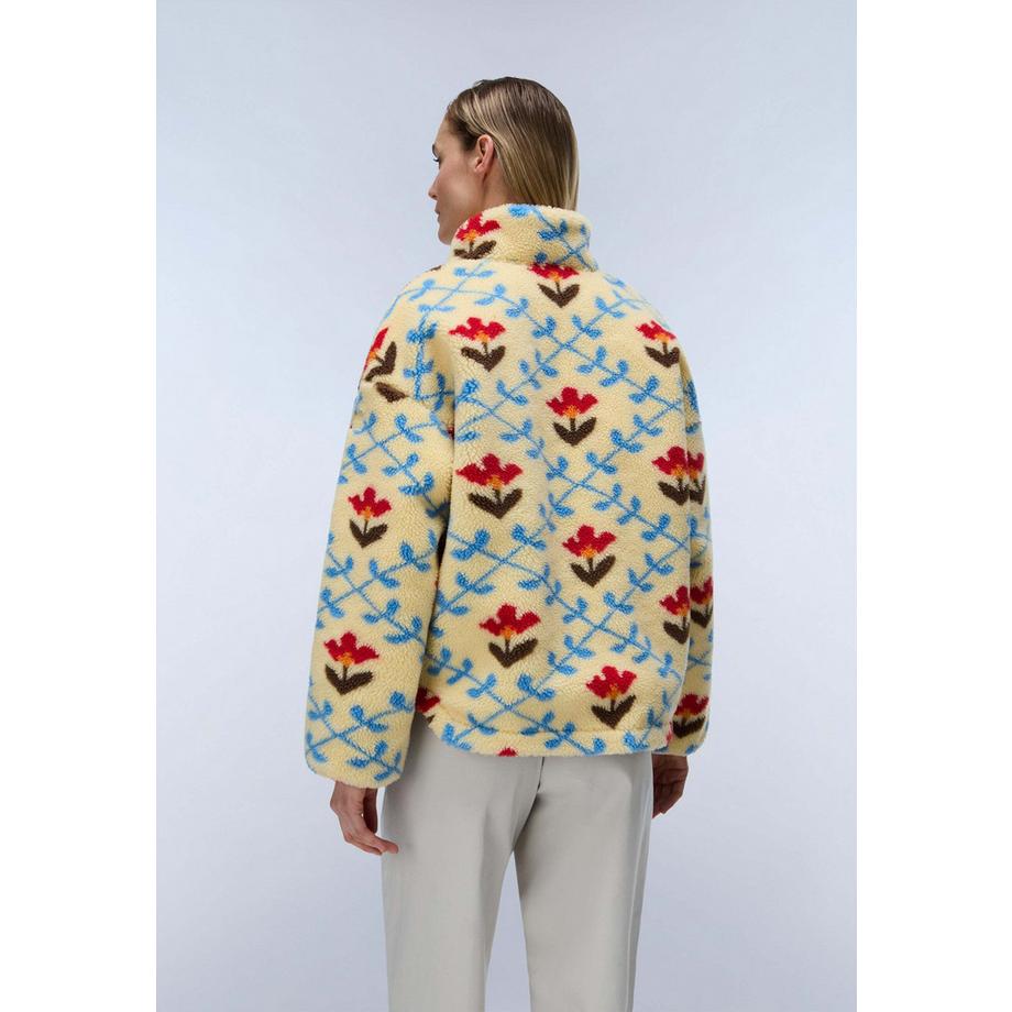 NAPAPIJRI T-Shima Fleecejacke mit Allover-Blumenmuster  
