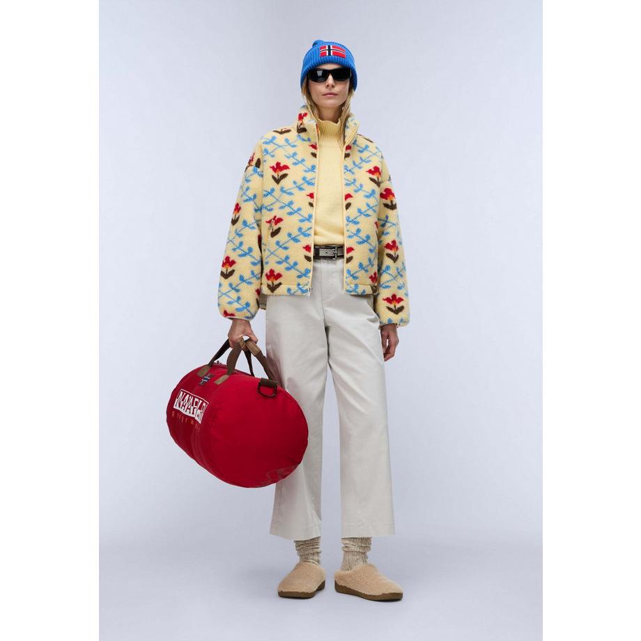 NAPAPIJRI T-Shima Fleecejacke mit Allover-Blumenmuster  