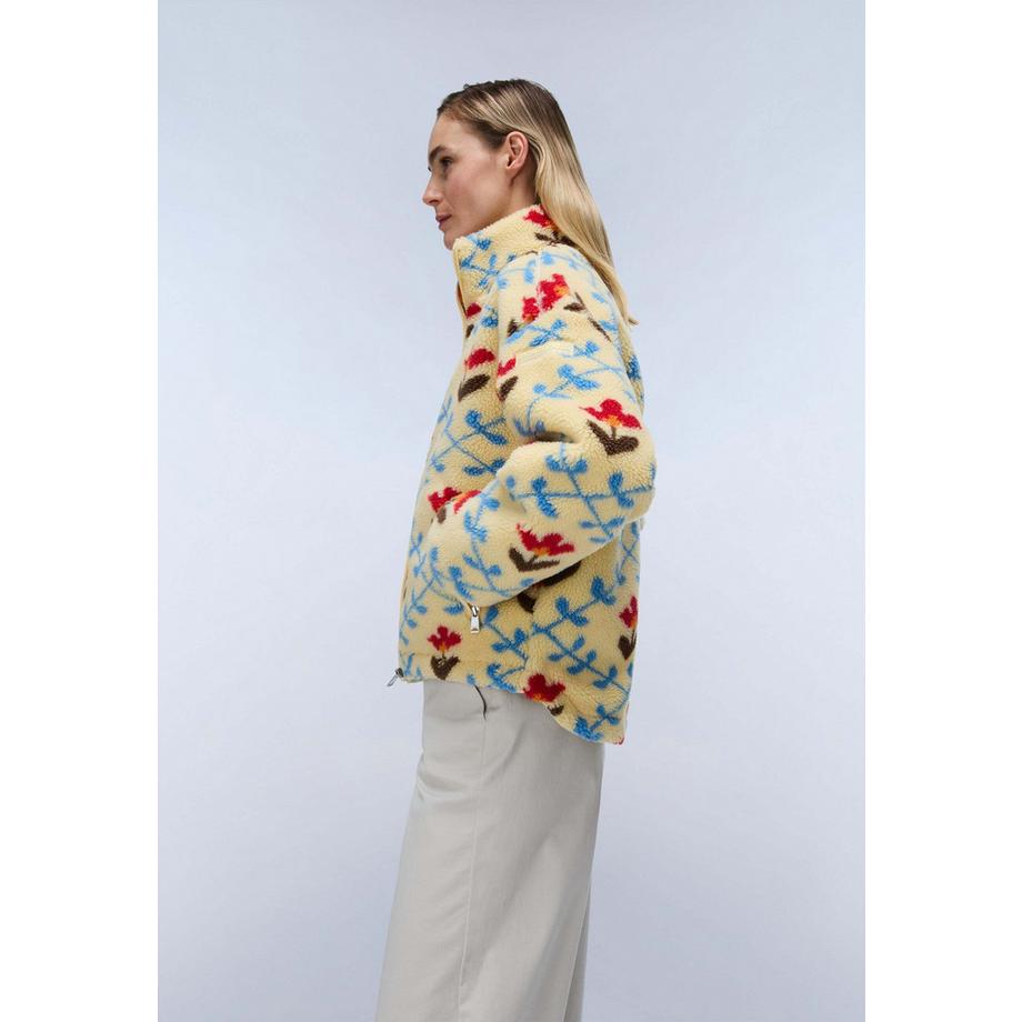 NAPAPIJRI T-Shima Fleecejacke mit Allover-Blumenmuster  