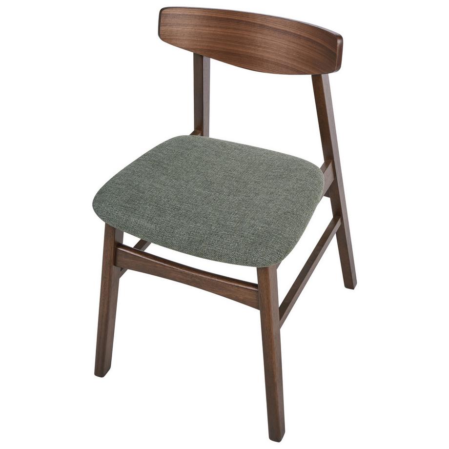 Beliani Lot de 2 chaises de salle à manger en Bois d'hévéa Minimaliste SMILEY  