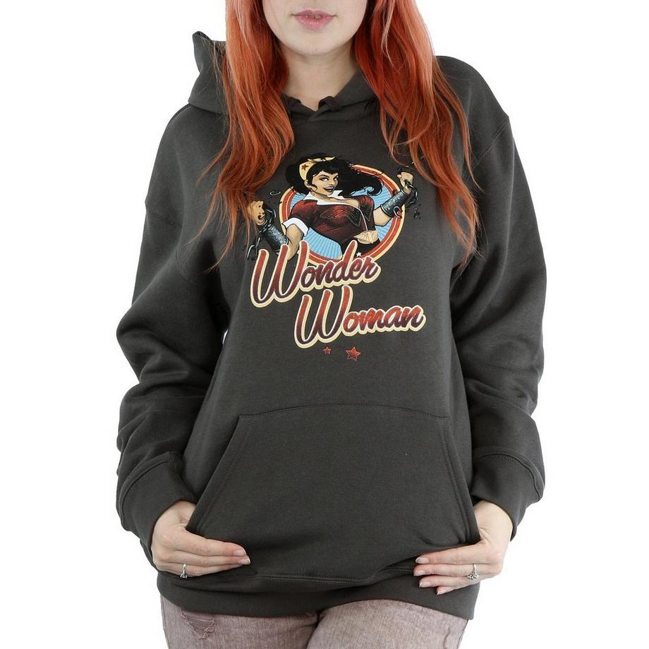 Wonder Woman Wonder Woman Abzeichen Print Kapuzenpullover  