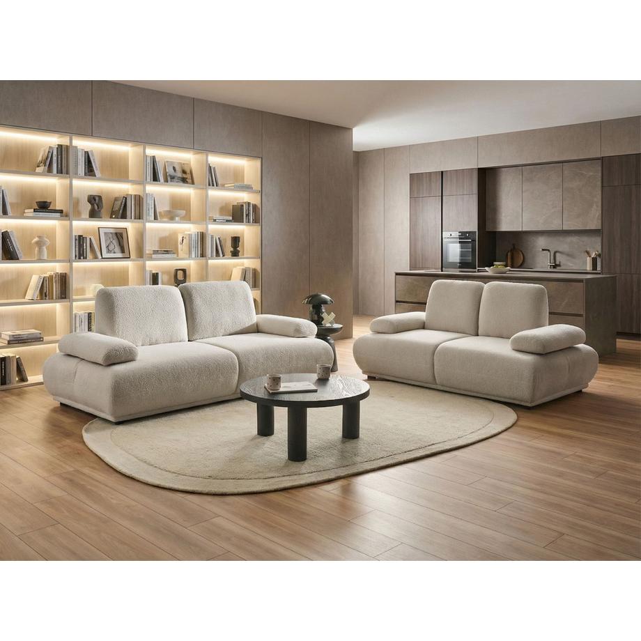 Beliani Salon pour 5 personnes en Bouclé Moderne NACKA  
