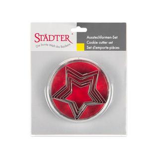 Städter Ausstecher Set Sterne 6 Stück  