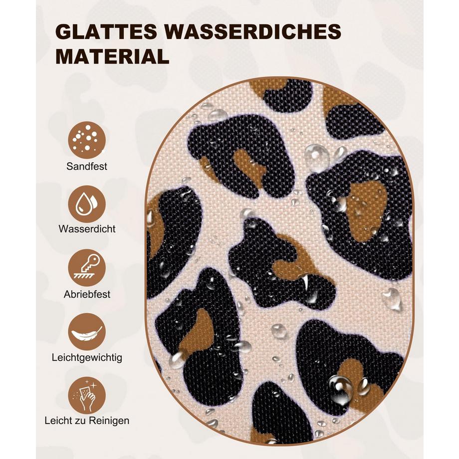 Only-bags.store Grosse Strandtasche mit Reissverschluss wasserdicht sandfest Umhängetasche  