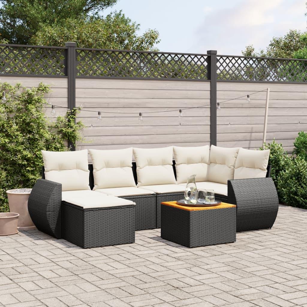 VidaXL set divano da giardino Polirattan  