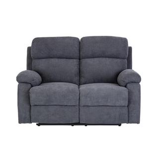 Vente-unique Relaxsofa 2-Sitzer - Stoff - Anthrazit - TOLZANO  