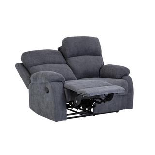 Vente-unique Relaxsofa 2-Sitzer - Stoff - Anthrazit - TOLZANO  